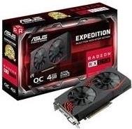 ASUS EX-RX570-O4G - OC Edition - Grafikkarten - Radeon RX 570 - 4 GB GDDR5 - PCIe 3.0 x16 - DVI, HDMI, DisplayPort - Sonderposten