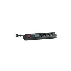 REV Supraguard - Überspannungsschutz - output connectors: 4 - Schwarz, Anthrazit