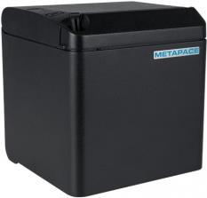 Metapace T-40, USB, RS232, Ethernet, 8 Punkte/mm (203dpi), Cutter, schwarz Bondrucker, Thermodirekt, 8 Punkte/mm (203dpi), Medienbreite (max): 82,5mm, Druckbreite (max.): 80mm, Rollendurchmesser (max.): 83mm, 250mm/Sek., USB, RS232, Ethernet, Kassenl