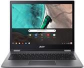 Acer Chromebook Spin 13 CP713-1WN-P86X - Flip-Design - Pentium Gold 4417U / 2,3 GHz - Chrome OS - 4GB RAM - 64GB eMMC eMMC 5,1 - 34,3 cm (13.5) IPS Touchscreen 2256 x 1504 - HD Graphics 610 - Wi-Fi, Bluetooth - Stahlgrau - kbd: Deutsch (NX.EFJEG.024)