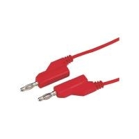 Voltcraft Messleitung [ Lamellenstecker 4 mm - Lamellenstecker 4 mm] 1 m Gelb VOLTCRAFT