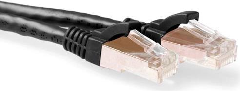 ACT 2m Cat6a SSTP cavo di rete Nero S/FTP (S-STP)