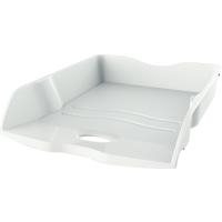 HAN Briefablage LOOP, DIN A4, Polypropylen, weiß nestbar (ineinander stapelbar), für DIN A4 bis C4, stabil - 6 Stück (10290-12)