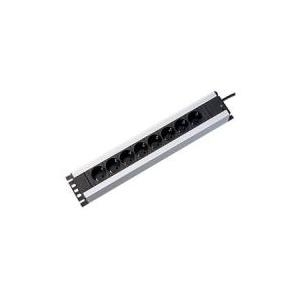 Bachmann 300.007 Innenraum 7AC-Ausgänge 2m Schwarz - Grau Verlängerungskabel (300.007)