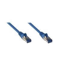 Good Connections RNS - Patch-Kabel - RJ-45 (M) - bis - RJ-45 (M) - 25 cm - SFTP, PiMF - CAT 6a - glatt, halogenfrei, mit Knickschutz - Blau (8060-H003B)