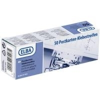 ELBA Postkarten-Klebestreifen, selbstklebend, transparent 60 und 80 mm Lochung, Maße: (B)30 x (H)104 mm (07003)
