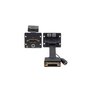 Kramer W-DVIA - Modulares Faceplate-Snap-In - DVI-I, Mini-Phone Stereo 3,5 mm - Grau (85-0035099)