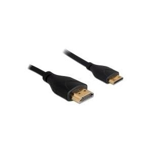 Delock Kabel HDMI ad alta velocità con plug Ethernet-HDMI-A Connettore Mini-C HDMI