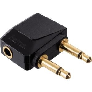 Hama 00128070 2x 3.5mm 3.5mm Schwarz Kabelschnittstellen-/adapter (00128070)