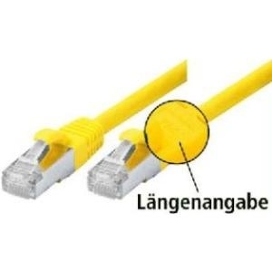 Tecline SF/UTP Cat5e - 0.5m - RJ-45 - RJ-45 - Männlich/männlich - Cat5e - SF/UTP (S-FTP) - Gelb (70800Y)