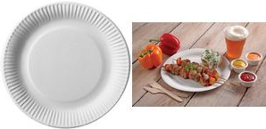 PAPSTAR Teller, Pappe, 220g/m², rund, Ø: 15cm, weiß 100 Stück (11171)
