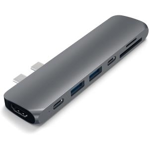 Satechi Aluminum Type-C Pro Hub Adapter - Docking Station - (USB-C)