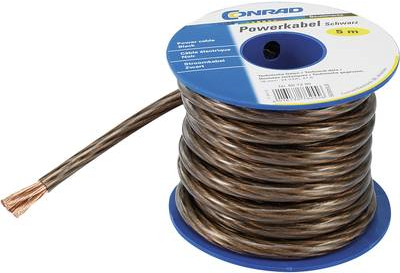 TRU COMPONENTS 1568968 Massekabel 1 x 4 mm² Schwarz 5 m (1568968)