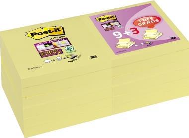 Post-it Haftnotiz R330SY9+3 76x76mm 90Bl. gelb 12 St./Pack. (R330SY9+3)