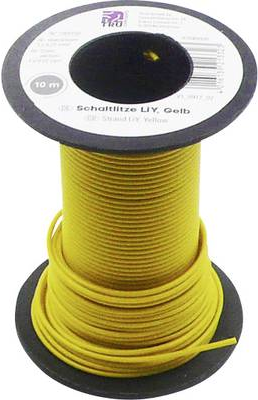 TRU COMPONENTS 1565158 Litze LiY 1 x 0.22 mm² Gelb 10 m (1565158)