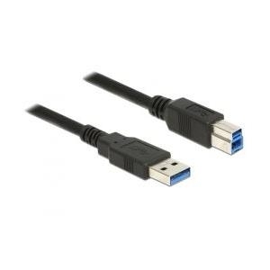 DeLOCK 85065 cavo USB USB 3.2 Gen 1 3.1 Gen 1 05 m USB A USB B Nero (Delock - USB-kabel - USB Type A til US)