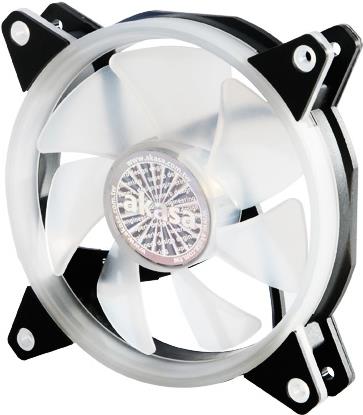 Akasa Vegas R7 Case per computer Ventilatore 12 cm Nero, Trasparente (Akasa Vegas R7 RGB LED Fan - 120mm)