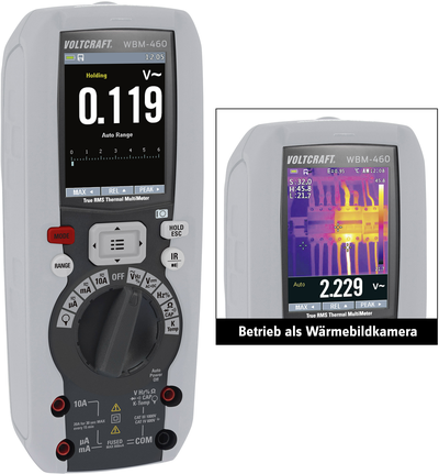 VOLTCRAFT WBM-460 Wärmebildkamera inkl. Multimeterfunktion -20 bis +260 °C 80 x 80 Pixel 50 Hz (VC-8307430)