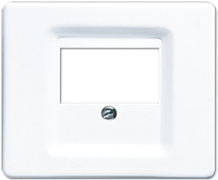 JUNG SL 569 T WW. Produktfarbe: Weiß, Material: Duroplast, Kompatibilität: UMA-MA2, UMA-CAT6A, USB 21-2 (SL569TWW)