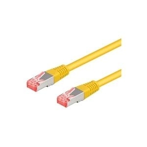 goobay CAT 6a SFTP, PiMF 1m Patchkabel Gul