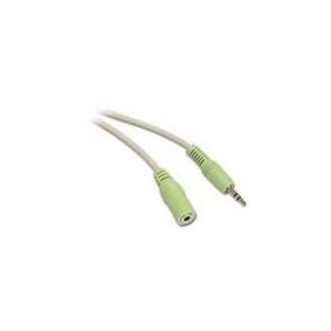 C2G - Audioverlängerungskabel - Mini-Phone Stereo 3,5 mm (M) - bis - Mini-Phone Stereo 3,5 mm (W) - 2,0m - abgeschirmt (80100)