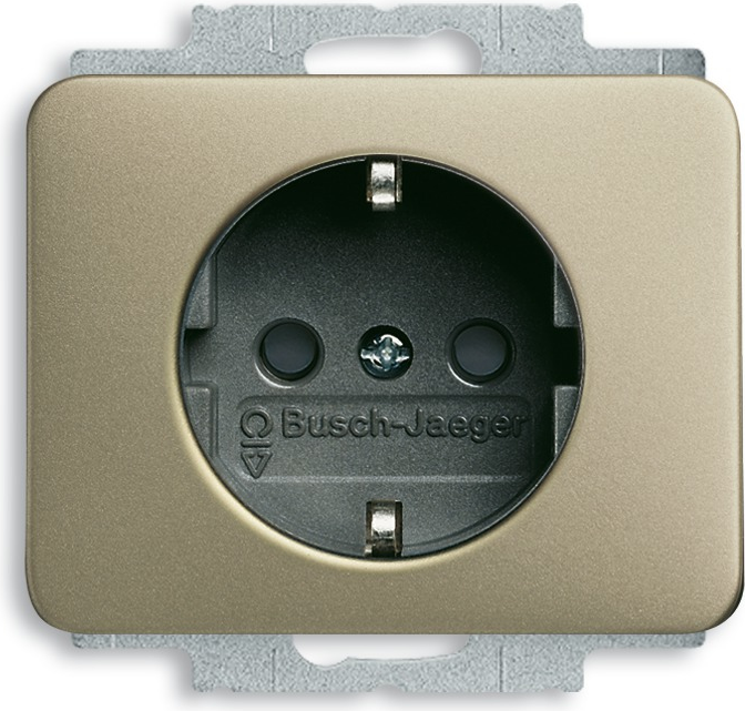 Busch Jaeger 2011-0-3762 Steckdose CEE 7/3 Schwarz - Platin (2011-0-3762)