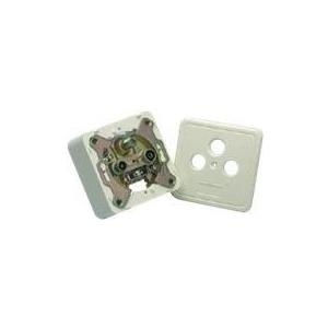 Triax TOU-01S - Ausgang - F-Stecker, IEC-Anschluss X 2 - weiß