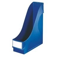 LEITZ Stehsammler extrabreit, DIN A4, Polystyrol, blau Fassungsvermögen: 92 mm, große Griffmulde an Vorder- und (2425-00-35)