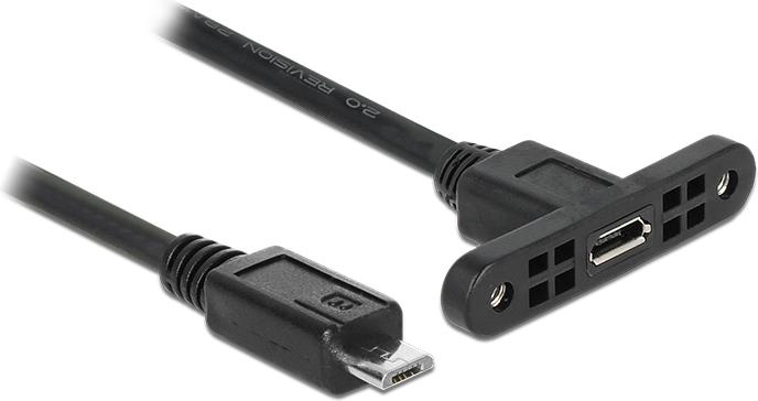 DeLOCK 85245 cavo USB 025 m USB 2.0 Micro-USB B Nero (Delock - USB forlngerkabel - Micro-US)