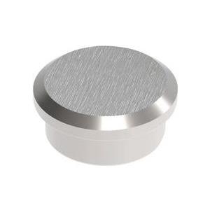 MAUL Neodym-Kraftmagnet, Durchmesser: 16 mm, nickel Haftkraft: 5 kg, rund, mit abgesetzter Kante zum besseren - 1 Stück (6170196)