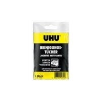 UHU Oberflächen-Reinigungstücher, vor dem Klebstoffauftrag in Isopropyl-Alkohol vorgetränkt, ideal zum Reinigen von - 1 Stück (52625)