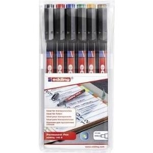 Edding 140 S Folienstift 0.3 mm, 6er Pack, permanent (4-140-6)