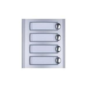 Ruftastenmodul mit 4 Tasten Aluminium Blende