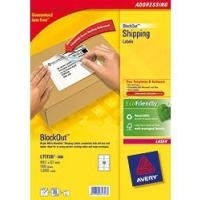 Avery Shipping Labels L7173B - Permanent-Adressklebeetiketten - weiß - 57 x 99,1 mm - 1000 Etikett(en) (L7173B-100)