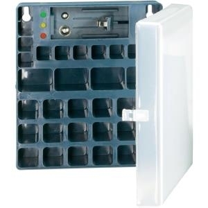 CONRAD ENERGY Box mit Batterietester Für 18 x Mignon, 14 x Micro und 4 x 9 V Block