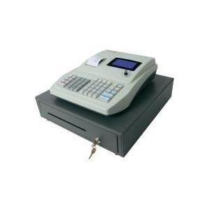 Olympia Registrierkasse CM 942 978 4Scheinfächer hellgrau