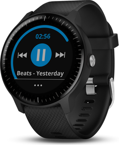 Garmin vívoactive 3 Music - Schwarz - intelligente Uhr mit Band - Silikon - schwarz - Bandgröße 127-204 mm - Anzeige 3 cm (1.2) - Bluetooth, ANT+/ANT - 43 g