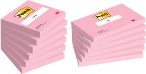 Post-it 127x76 mm 100 fogli rosa fenicottero 6 pezzi/confezione. (655-PNK)