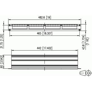 METZ CONNECT BTR IT CONNECT - Rack-Mounting-Rahmen - 1U (854544-E)
