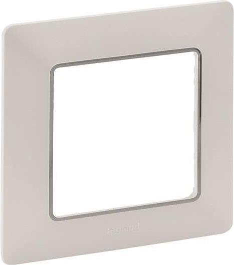 Legrand Vlife 1Fach Rahmen Uw/Chrom 754031 Bianco