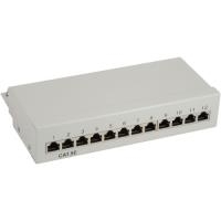 InLine - Patch Panel - RJ-45 X 12 - Hellgrau, RAL 7035 (74213)