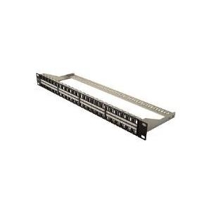 PATCH PANEL 19" DIGITUS SCHERMATO 48 PORTE PER CONNETTORI KEYSTONE (VUOTO) PER RETI CATEGORIA 5E, 6 e 6A 1 UNITA'