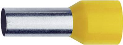 Klauke Aderendhülse 0.25 mm² 6 mm Teilisoliert Gelb 1676 1000 St. (1676)