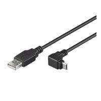 CAVO MICRO USB CONNETTORE 90 GRADI MT. 1,80