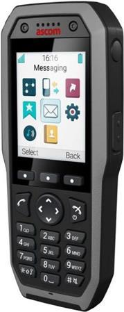 ASCOM d83 Messenger - Widerstandsfähiges DECT-Handset - 2.4" LED-Display § Bluetooth § Freisprechfunktion § Vibration § IP67" schwarz (DH8-ABAA)