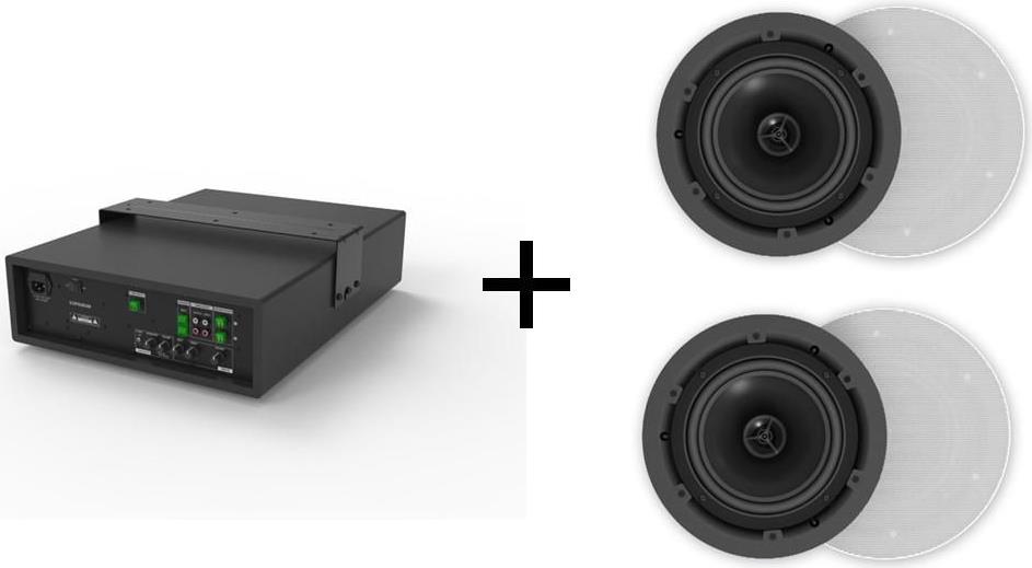 VivoLink audiopack Subwoofer 8" 50W+ 2 x ceiling speakers - Lautsprecher (AUDIOPACK2)