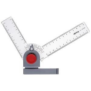 rotring Winkelzeichner, mit Rastschaltung nach je 15 Grad bezifferte Skala für Winkel 0 - 90 Grad (S0213680)