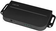 LogiLink Ultra Slim 4K Pro - Video-/Audio-Splitter - 4 x HDMI - oberflächenmontierbar