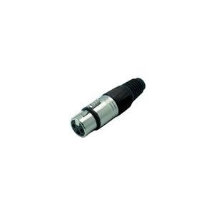 Cannon / XLR-Buchse, schwarz, Good Connections® (BU-XLRS)