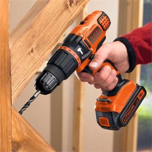 Black & Decker BDCH188N drill Nero Arancione 1350 Giri/min (Black & Decker BDCH188N-XJ bor 1350 rp)